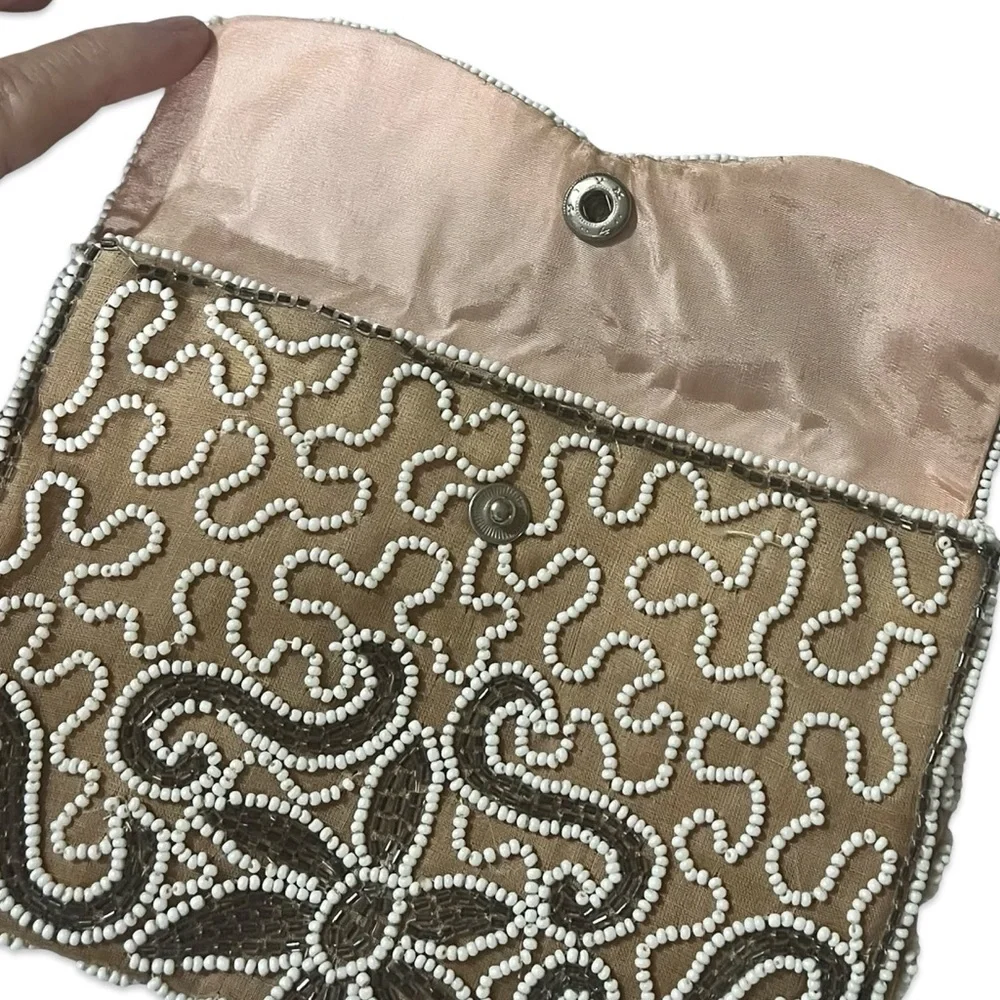 Vintage Waldorf Handmade Beaded Clutch - Picture 2 of 6
